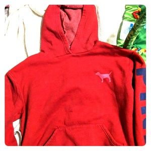 Pink by Victoria's Secret red hoodie